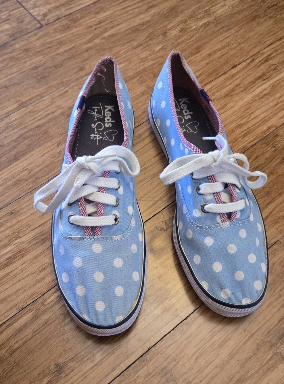 Keds | Taylor Swift Sky Blue Polka Dot Canvas Sneakers